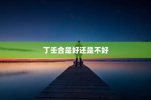 丁壬合是好还是不好