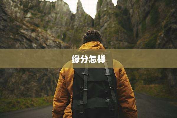缘分怎样
