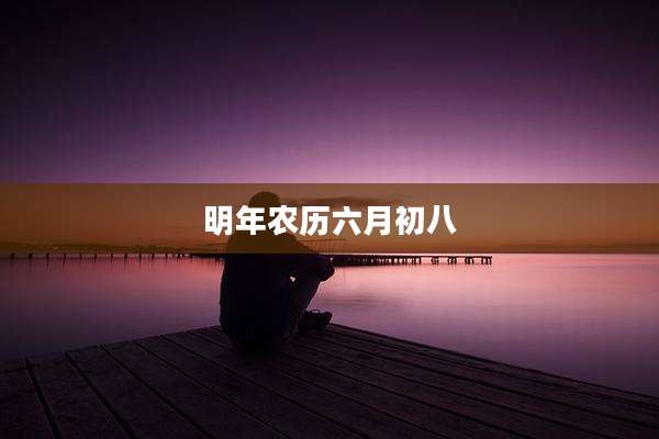 明年农历六月初八