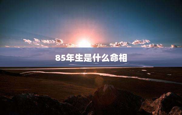 85年生是什么命相