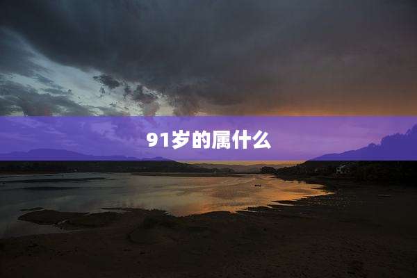 91岁的属什么