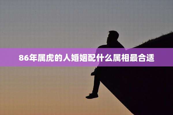 86年属虎的人婚姻配什么属相最合适