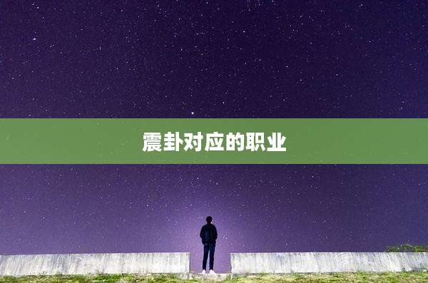 震卦对应的职业