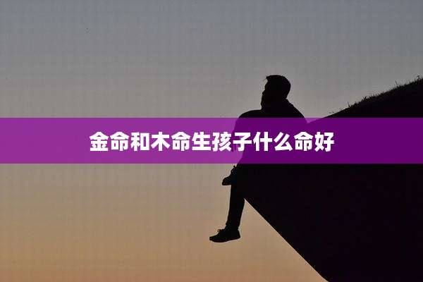 金命和木命生孩子什么命好