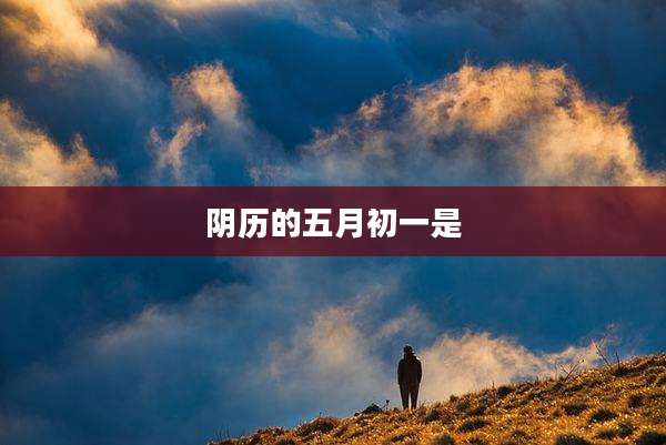 阴历的五月初一是