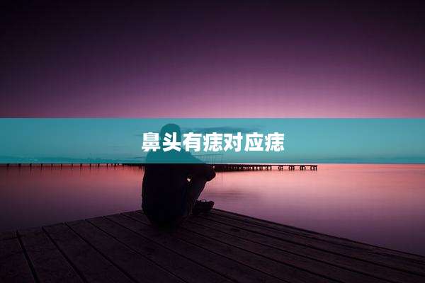 鼻头有痣对应痣