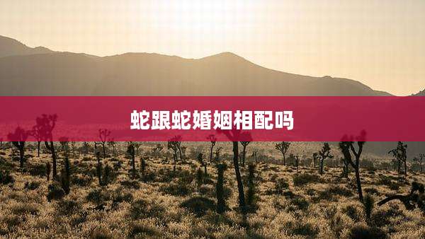 蛇跟蛇婚姻相配吗