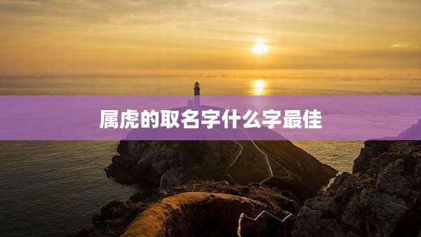 属虎的取名字什么字最佳