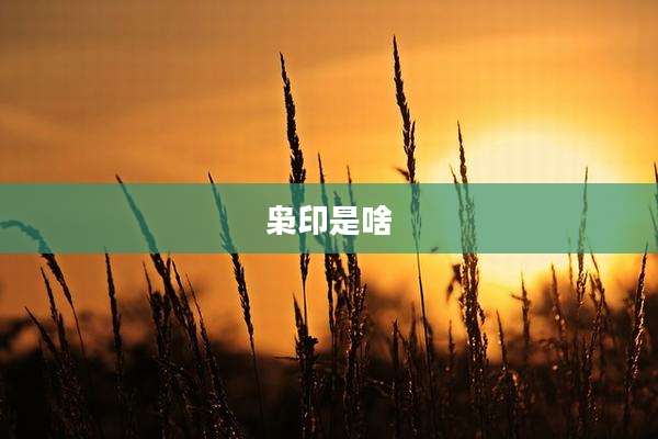 枭印是啥