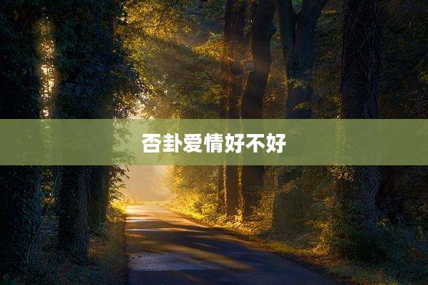 否卦爱情好不好