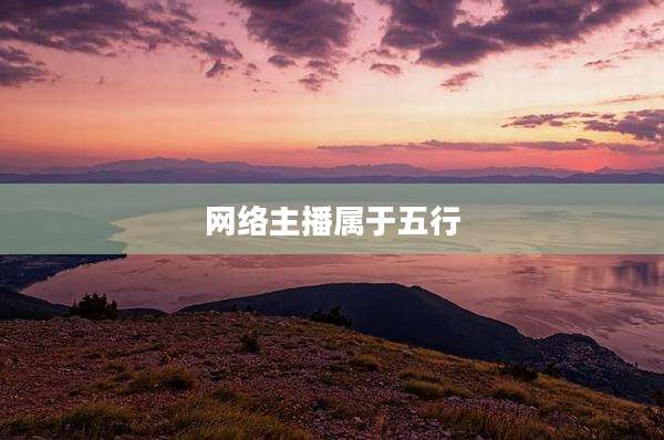 网络主播属于五行