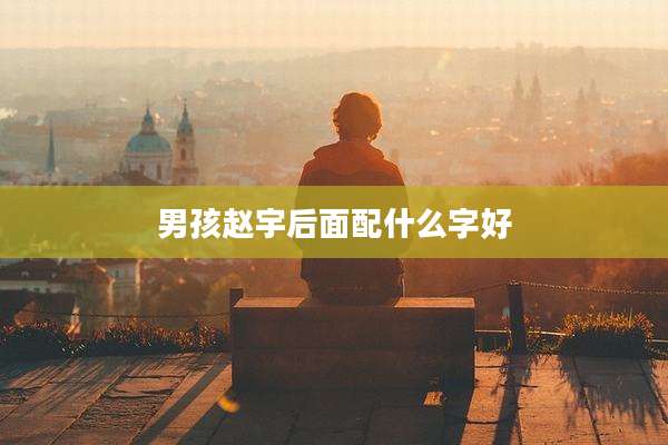 男孩赵宇后面配什么字好
