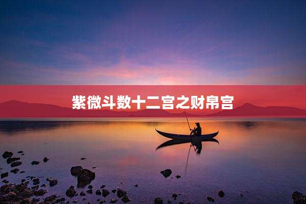 紫微斗数十二宫之财帛宫