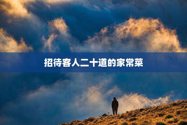 招待客人二十道的家常菜