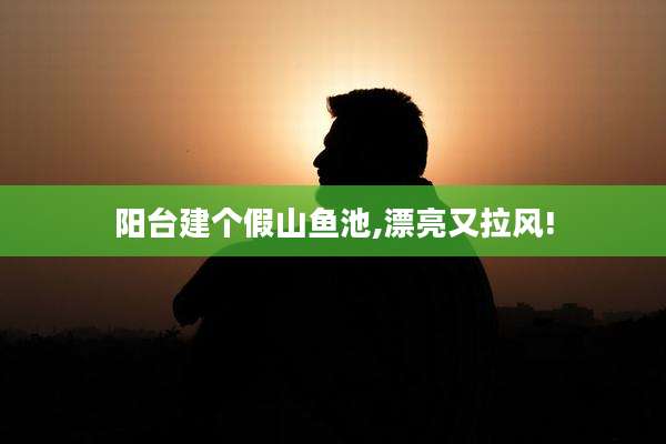 阳台建个假山鱼池,漂亮又拉风!