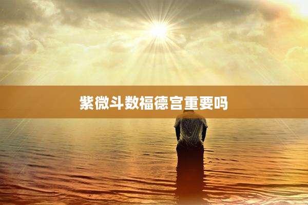 紫微斗数福德宫重要吗