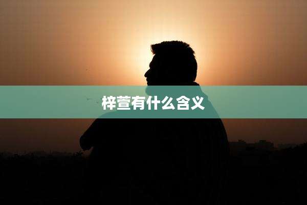 梓萱有什么含义