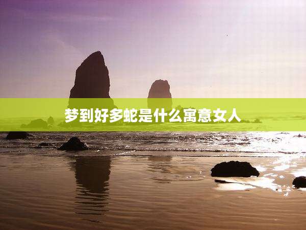 梦到好多蛇是什么寓意女人