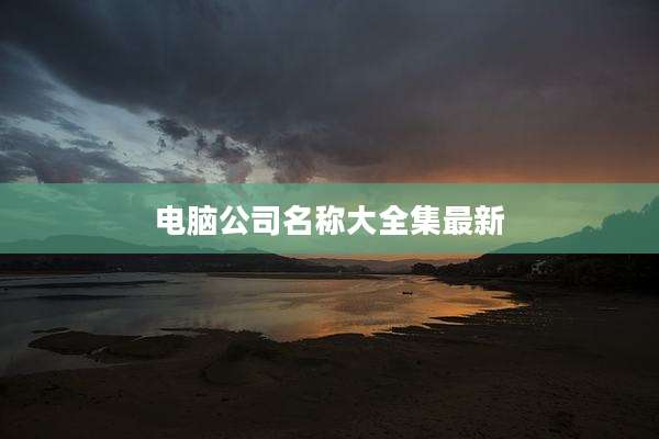 电脑公司名称大全集最新