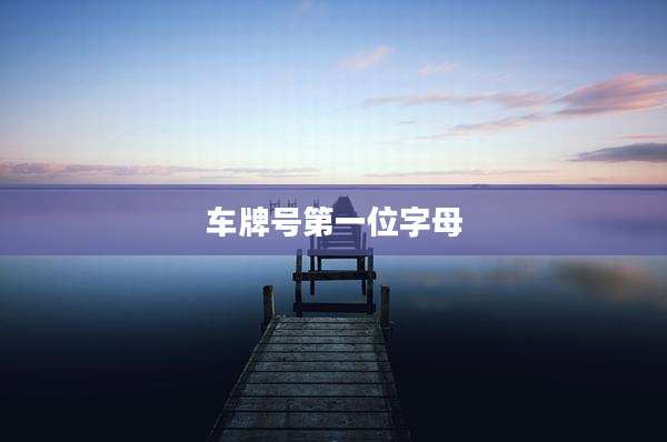 车牌号第一位字母