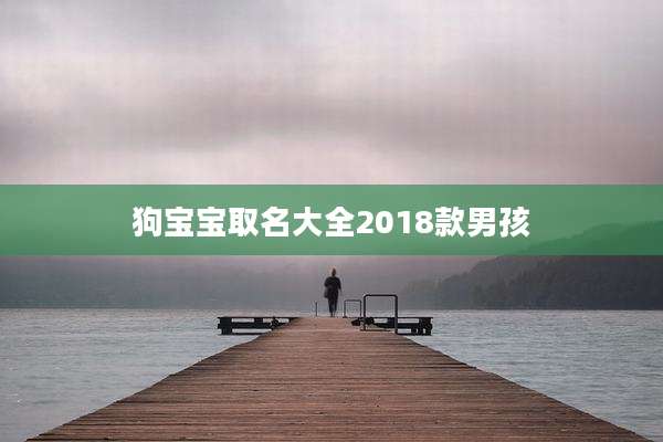 狗宝宝取名大全2018款男孩