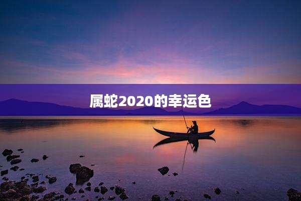 属蛇2020的幸运色