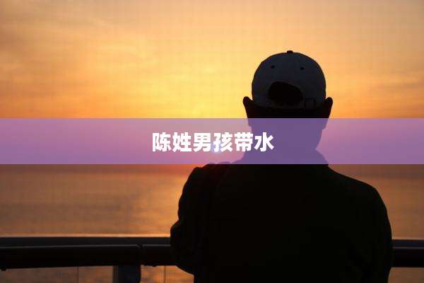 陈姓男孩带水