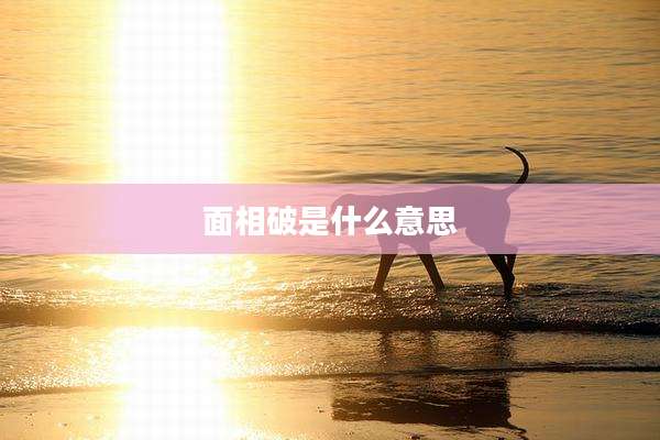 面相破是什么意思