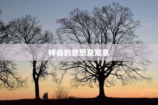 梓睿的意思及寓意