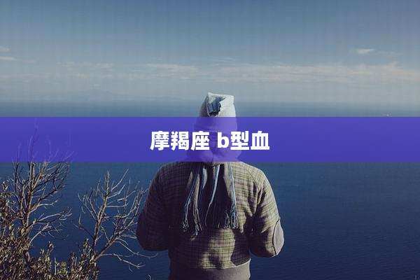 摩羯座 b型血