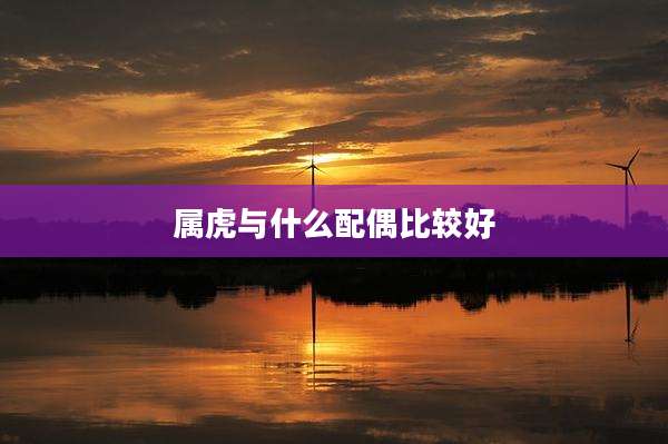 属虎与什么配偶比较好