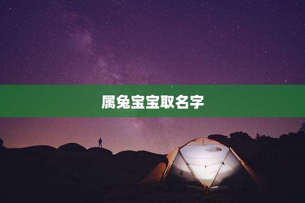 属兔宝宝取名字