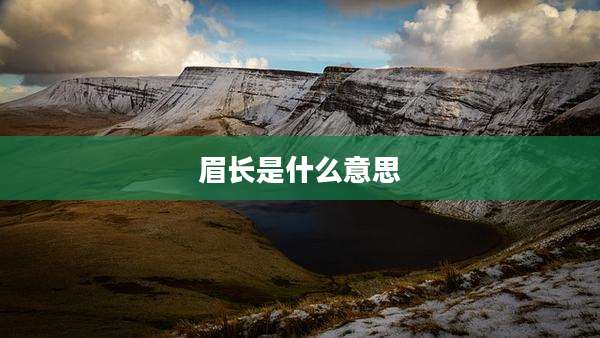 眉长是什么意思