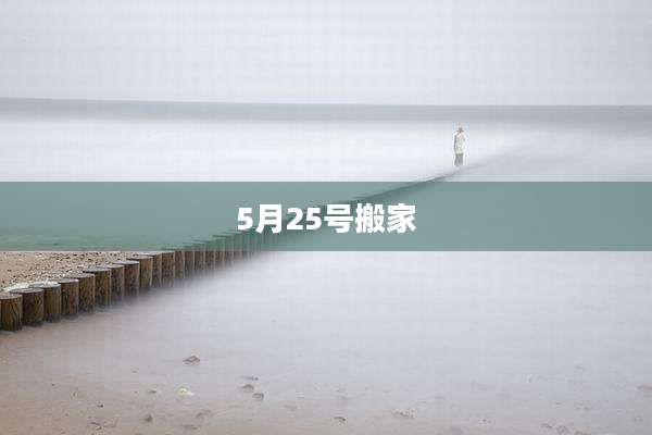 5月25号搬家