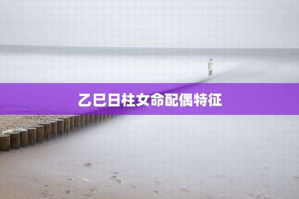 乙巳日柱女命配偶特征