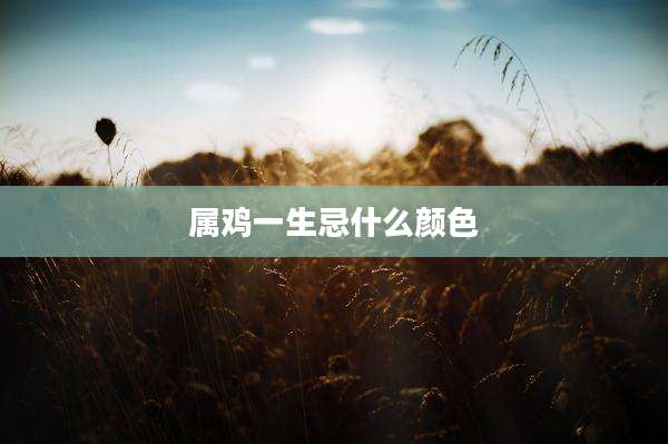 属鸡一生忌什么颜色