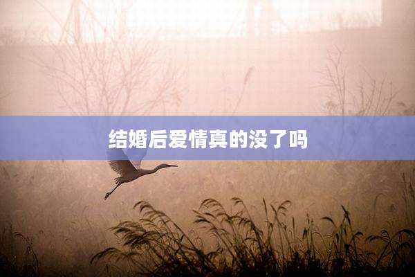 结婚后爱情真的没了吗