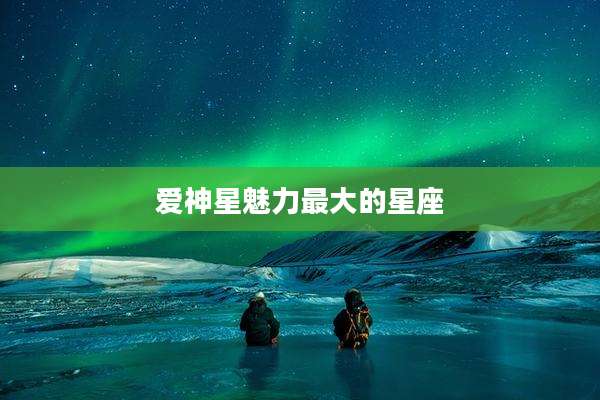 爱神星魅力最大的星座