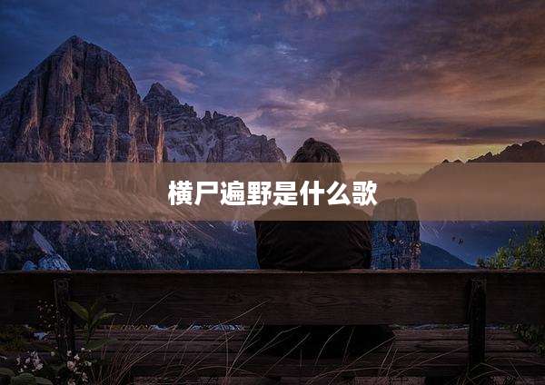 横尸遍野是什么歌