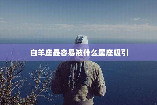 白羊座最容易被什么星座吸引