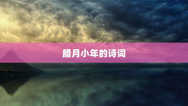 腊月小年的诗词