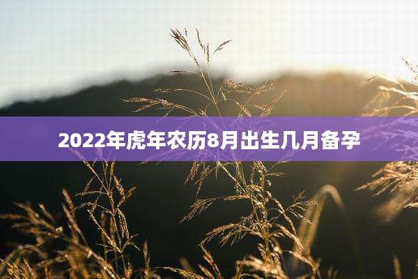 2022年虎年农历8月出生几月备孕