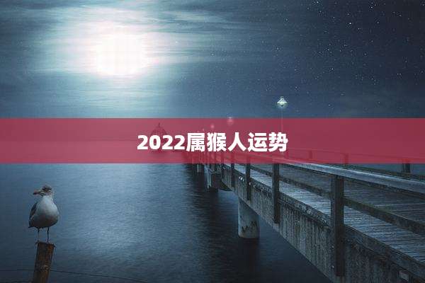 2022属猴人运势