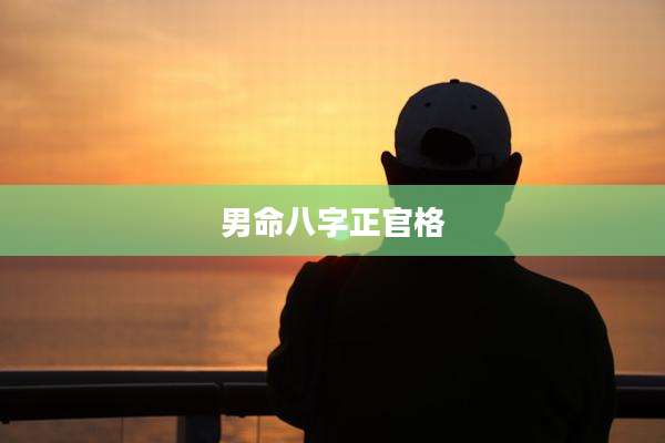 男命八字正官格