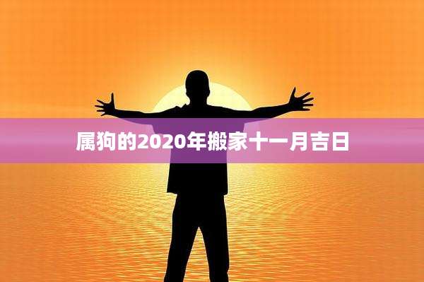 属狗的2020年搬家十一月吉日