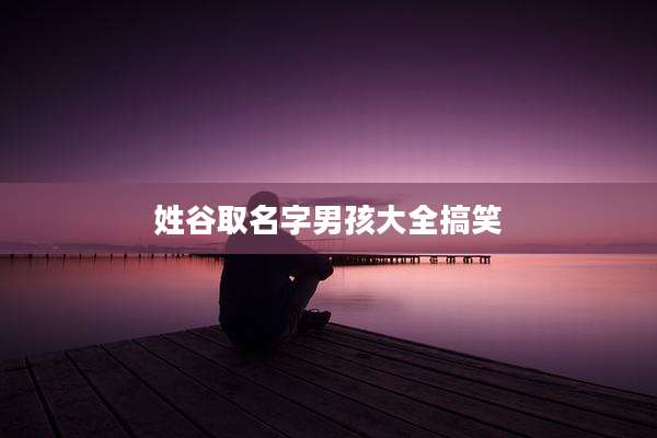姓谷取名字男孩大全搞笑