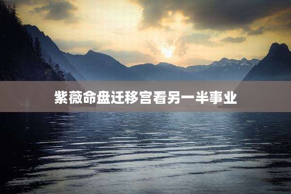 紫薇命盘迁移宫看另一半事业