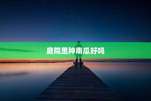 庭院里种南瓜好吗