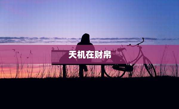 天机在财帛