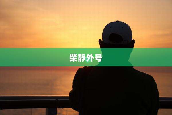 柴静外号